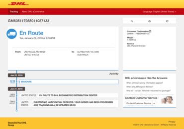 dhl tracking nederland|My shipment .